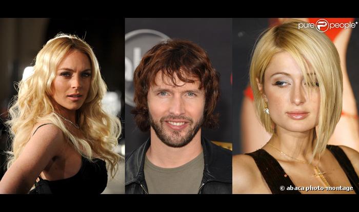 Lindsay Lohan, James Blunt et Paris Hilton