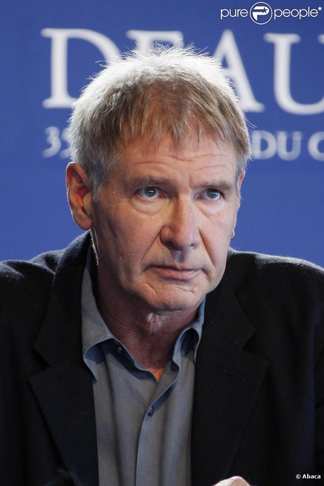 Harrison Ford invité d'honneur du Festival du film américain à Deauville avec sa compagne la comédienne Calista Flockhart. Il a donné une conférence de presse hier le 11 septembre 2009   
