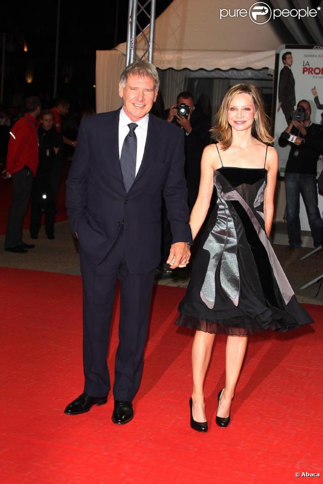 Harrison Ford et Calista Flockhart en amoureux sur le tapis rouge de Deauville, l'émotion d'Harrison...