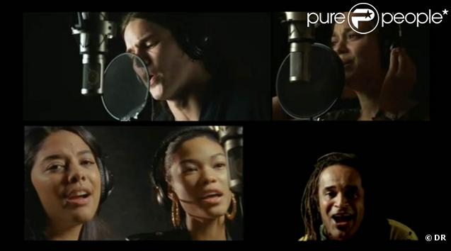 Des stars internationales, dont Yannick Noah, dans le clip réalisé pour la reprise de Beds are burning dans l'optique du sommet de Copenhague