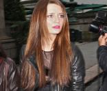 Mischa Barton arrivant à la Mercedes Benz Fashion Week, le 12 septembre 2009 