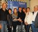 Michel Vuillermoz, Marilyne Canto, Hervé Chabalier, Mélanie Thierry, Philippe Godeau et Anne Consigny lors de la première à Paris le 15 septembre 2009 du film Le Dernier pour la route