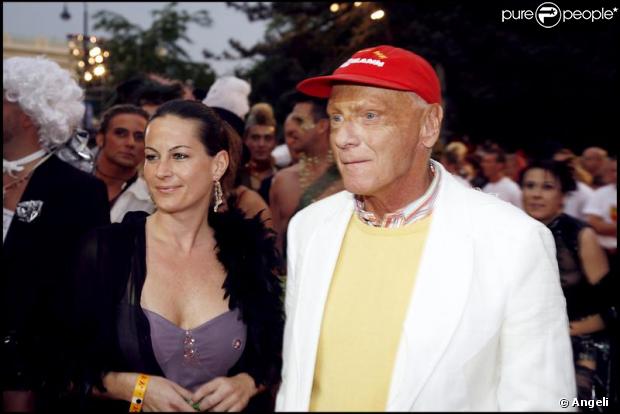 Niki Lauda et son épouse Birgit