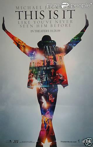 Affiche de This is it, film tiré des dernières répétitions de Michael Jackson