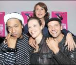 Doc Gynéco, Lucie Jeanne, Maxime, Isabelle Ferron à la soirée de l'Aftershow, au Six-Seven (Paris, 22 septembre 2009)