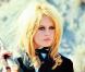 Brigitte Bardot sur le tournage du film "Shalako", en 1960