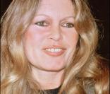 Brigitte Bardot lors d'une conférence sur la protection des animaux, le 12 mars 1979 
