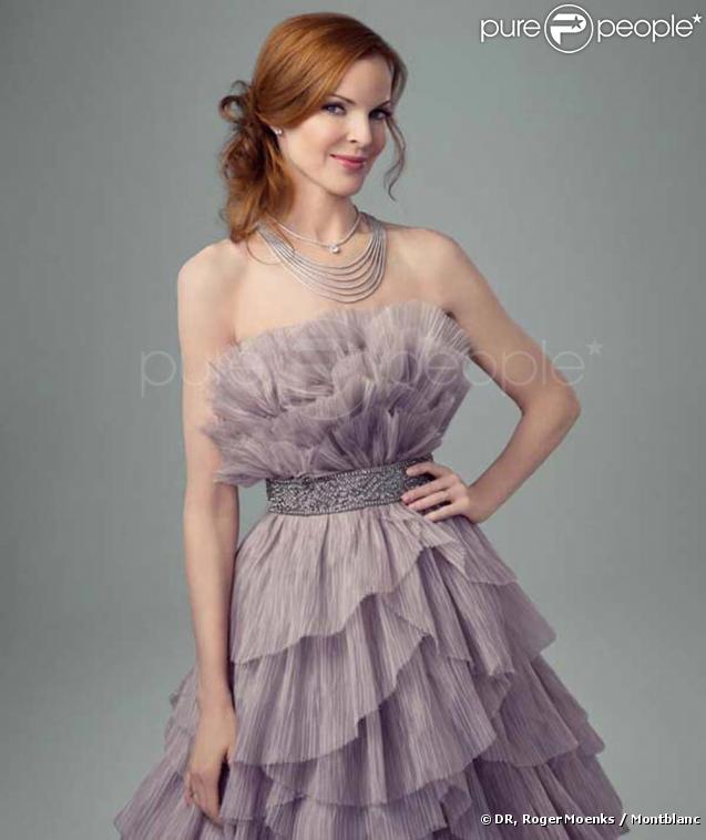 Marcia Cross pose pour Montblanc