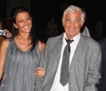 Jean-Paul Belmondo et Barbara Gandolfi à la projection du film  Pierrot le fou , à la Cinémathèque française. 23/09/09
