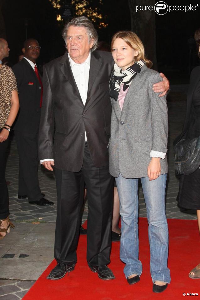 Jean-Pierre Mocky et Léa Seydoux à la projection du film  Pierrot le fou , à la Cinémathèque française. 23/09/09