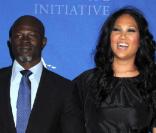 Djimon Hounsou et Kimora Lee Simmons lors de la réception donnée par Bill Clinton à New York le 23/09/09