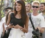 Jade Ewen en pleine virée shopping hier à L.A.