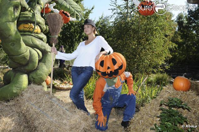 Hélène de Fougerolles à l'inauguration du thème d'Halloween au parc Disneyland Paris, le 26/09/09