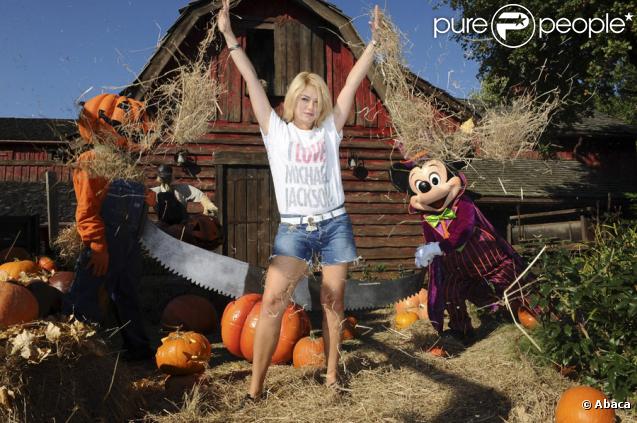 Emilie Dequenne à l'inauguration du thème d'Halloween au parc Disneyland Paris, le 26/09/09