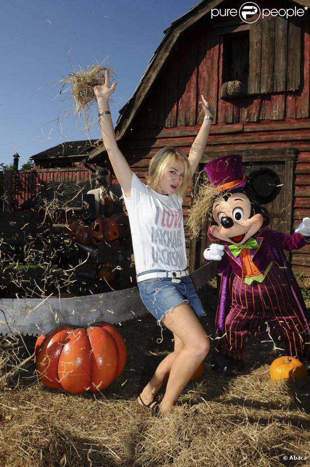 Emilie Dequenne à l'inauguration du thème d'Halloween au parc Disneyland Paris, le 26/09/09