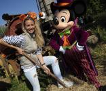 Céline Balitran à l'inauguration du thème d'Halloween au parc Disneyland Paris, le 26/09/09