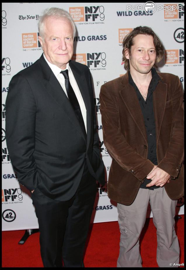 André Dussollier et Mathieu Amalric à la projection des Herbes Folles lors de l'ouverture du New York Film Festival, le 25 septembre 2009