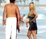 Jessica Simpson sur la plage d'Ipanema au Brésil, septembre 2009
