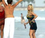 Jessica Simpson sur la plage d'Ipanema au Brésil, septembre 2009