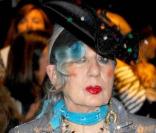 Anna Piaggi au défilé Fendi à Milan le 27 septembre 2009 