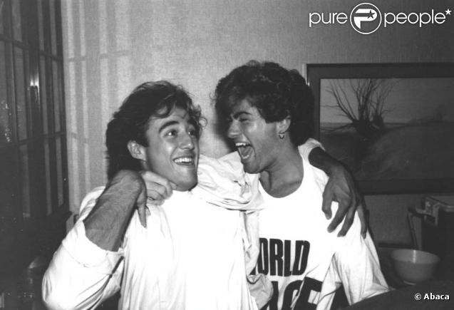 Andrew Ridgeley et George Michael du groupe Wham ! dans les années 80