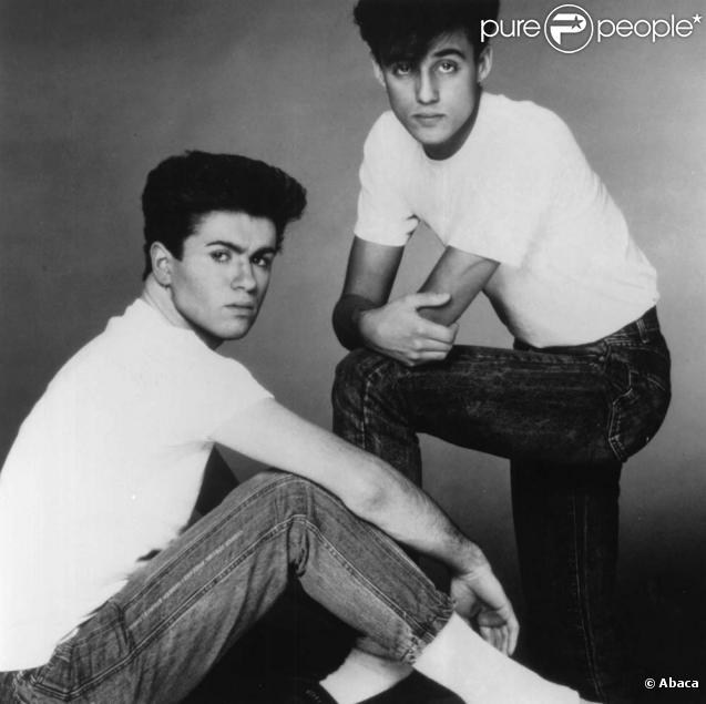 Andrew Ridgeley et George Michael du groupe Wham ! dans les années 80
