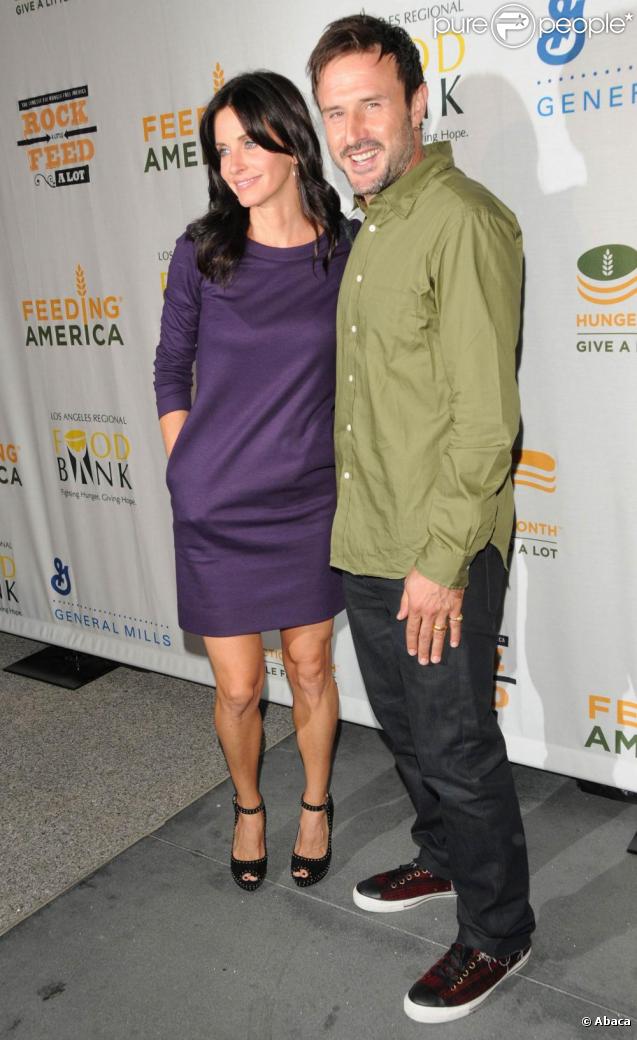 Courteney Cox et son mari David Arquette à la soirée de charité Rock a Little, Feed a Lot, au Club Nokia de L.A. 29/09/09
