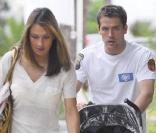 Michael Owen, sa femme Louise et leur fille Gemma 