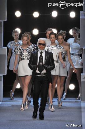 Défilé Karl Lagerfeld, le 4 octobre 2009 à Paris