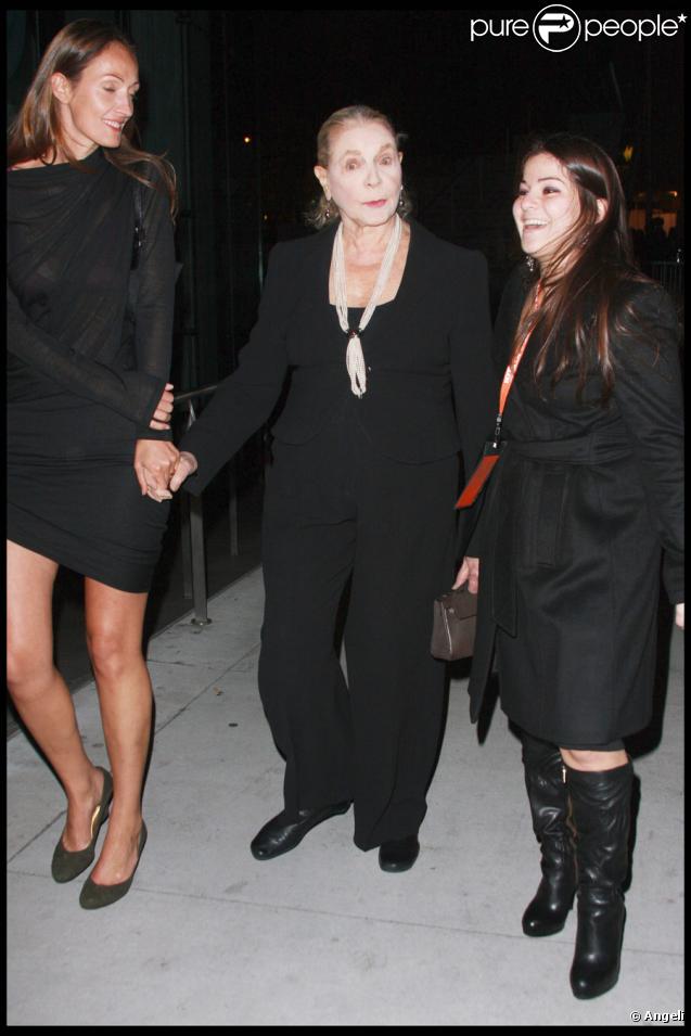 Lauren Bacall lors de la première du film Etreintes Brisées à New York le 11 octobre 2009