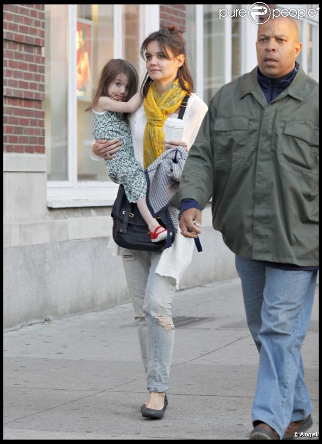 Katie Holmes et Suri Cruise à Boston  le 10 octobre 2009 