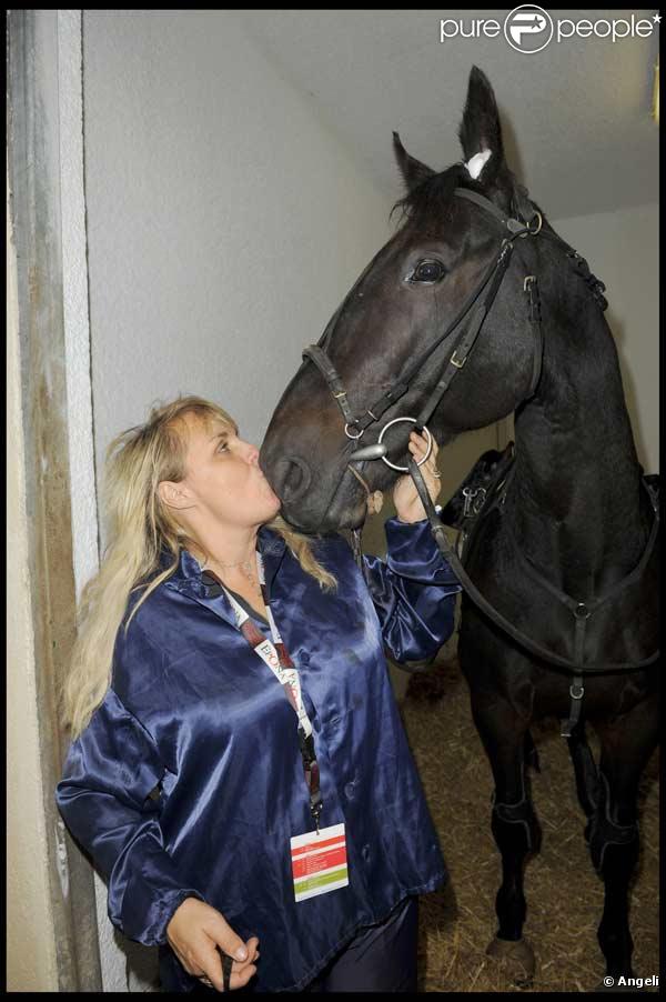 Valérie Damidot au 16 ème Festival Epona dans l'hippodrome de Cabourg le 11 octobre 2009 