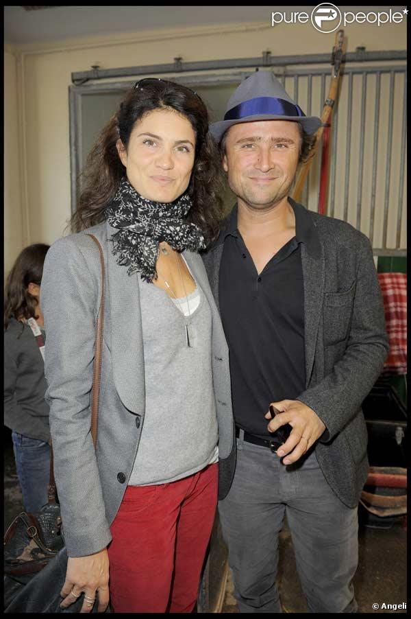 Alexandre Brasseur et son épouse au 16 ème Festival Epona dans l'hippodrome de Cabourg le 11 octobre 2009 