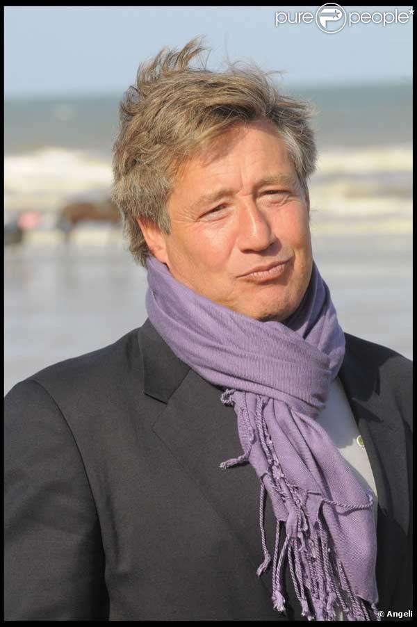 Patrick Sabatier au 16 ème Festival Epona dans l'hippodrome de Cabourg le 11 octobre 2009 