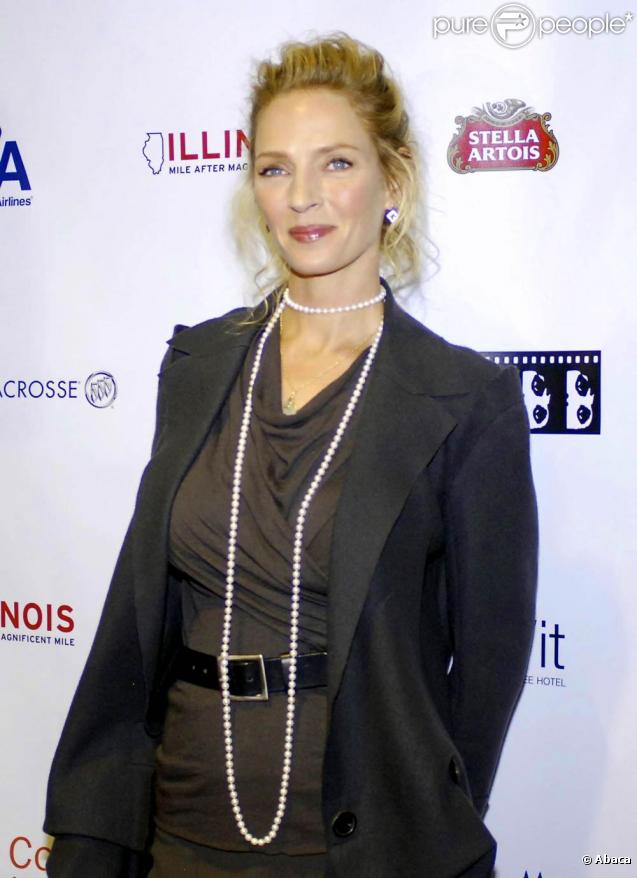 Uma Thurman au Festival du Film de Chicago, le 8 octobre 2009