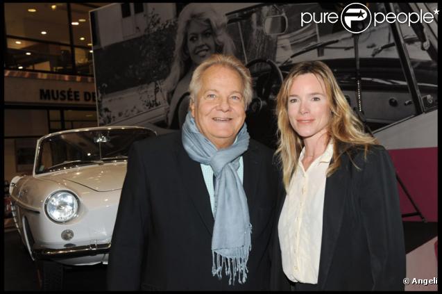 Massimo Gargia et Géraldine Danon au cours de l'exposition sur Brigitte Bardot, les années 