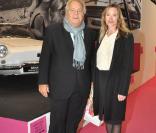 Géraldine Danon et Massimo Gargia au cours de l'exposition sur Brigitte Bardot, les années 