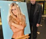 Robert Hossein au cours de l'exposition sur Brigitte Bardot, les années 