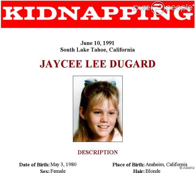Jaycee Dugard à l'époque de son enlèvement...