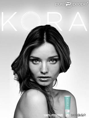 La jolie Miranda Kerr pour la marque Kora !