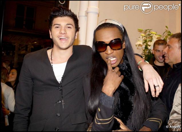 Bruno et FX, à l'occasion des 32 ans de la marque de haute-fourrure Sam-Rone, au Sam-Rone's Space, à Paris, le 14 octobre 2009 !