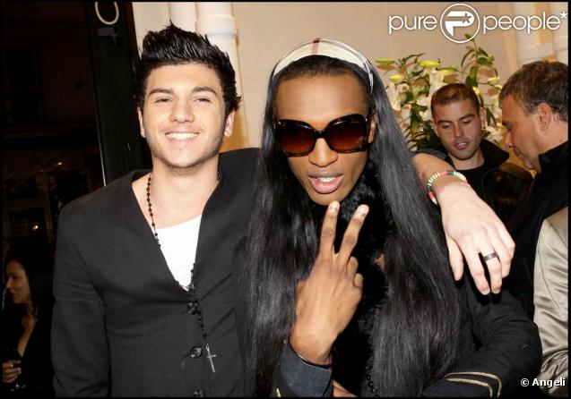 Bruno et FX, à l'occasion des 32 ans de la marque de haute-fourrure Sam-Rone, au Sam-Rone's Space, à Paris, le 14 octobre 2009 !
