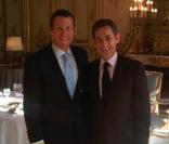 Lance Armstrong et Nicolas Sarkozy à l'Elysée, à Paris, le 14 octobre 2009 !