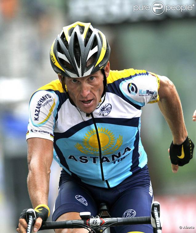 Lance Armstrong en pleine action !