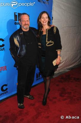 Les Monty Python (ici, Terry Gilliam et sa femme Amy) ont fêté leurs quarante ans de burlesque avec un Bafta spécial lors de la projection d'un documentaire qui leur est consacré, le 15 octobre à New York
