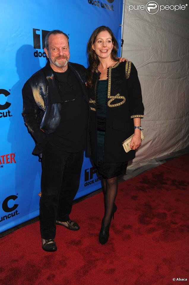 Les Monty Python (ici, Terry Gilliam et sa femme Amy) ont fêté leurs quarante ans de burlesque avec un Bafta spécial lors de la projection d'un documentaire qui leur est consacré, le 15 octobre à New York
