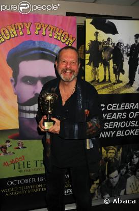 Les Monty Python (photo : Terry Gilliam) ont fêté leurs quarante ans de burlesque avec un Bafta spécial lors de la projection d'un documentaire qui leur est consacré, le 15 octobre à New York