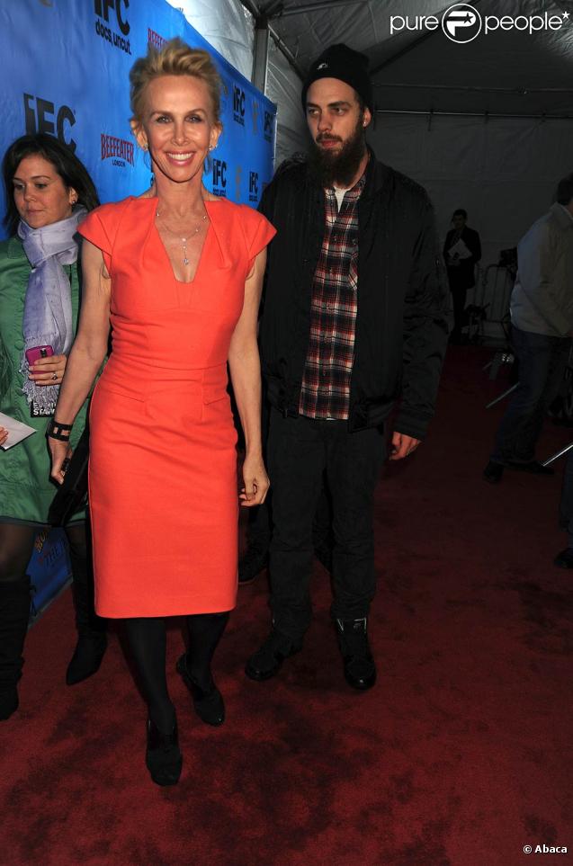Trudie Styler et son fils Jake Sumner, le 15 octobre à New York