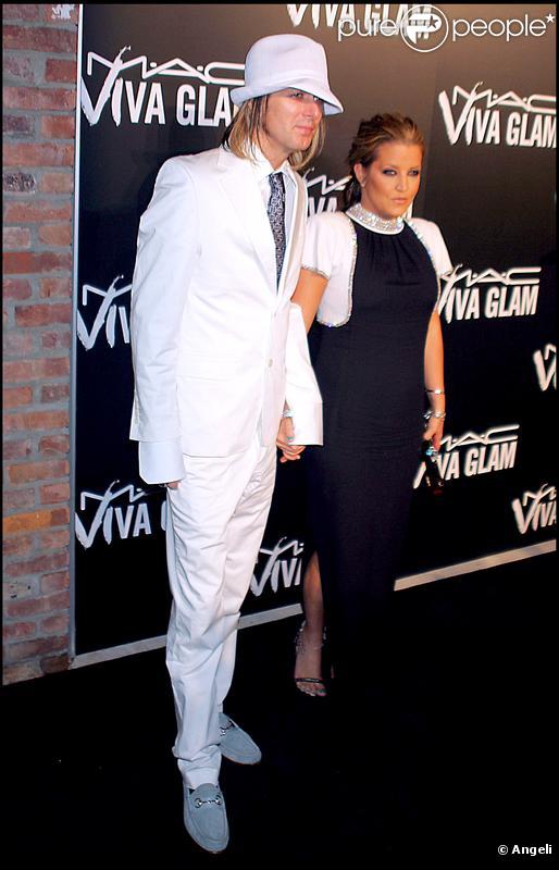 Lisa Marie Presley et son mari Michael Lockwood 