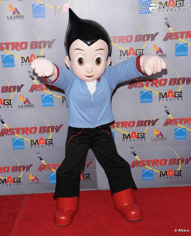 Le super fort Astro, à l'occasion de l'avant-première d' Astroboy , qui s'est tenue au Mann's Chinese Theatre de Los Angeles, le 19 octobre 2009 !